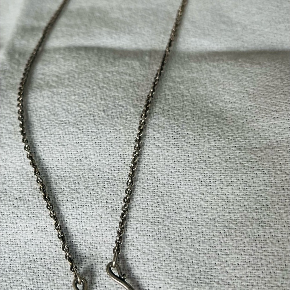 James Avery Double Charm Necklace - Silver Tone - Picture 3 of 4